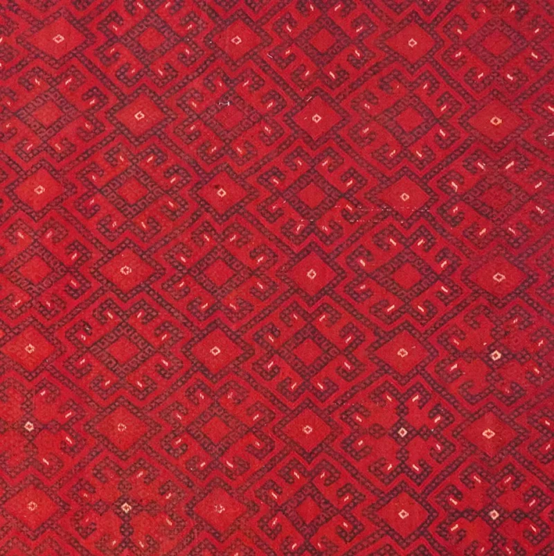 Kelim Turkman · Handgewebt – Rot, 330x207 cm