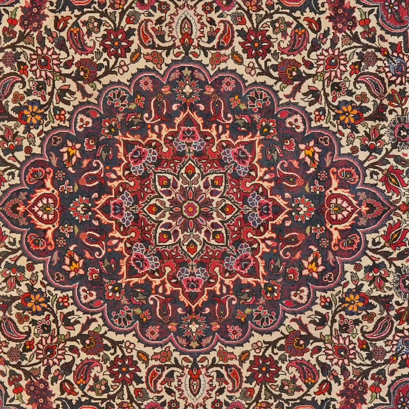 Bakhtiar · Handgeknüpft – Beige, 303x209 cm