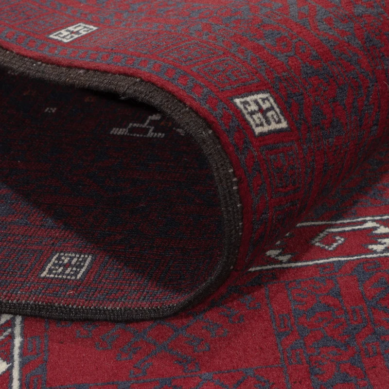 Afghan Teppich 153x248cm - Orientteppich - dunkelrot