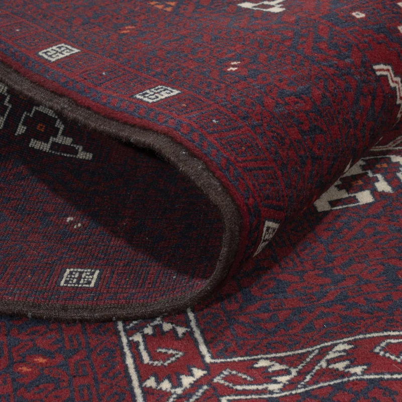 Afghan Teppich 149x251cm - Orientteppich - dunkelrot