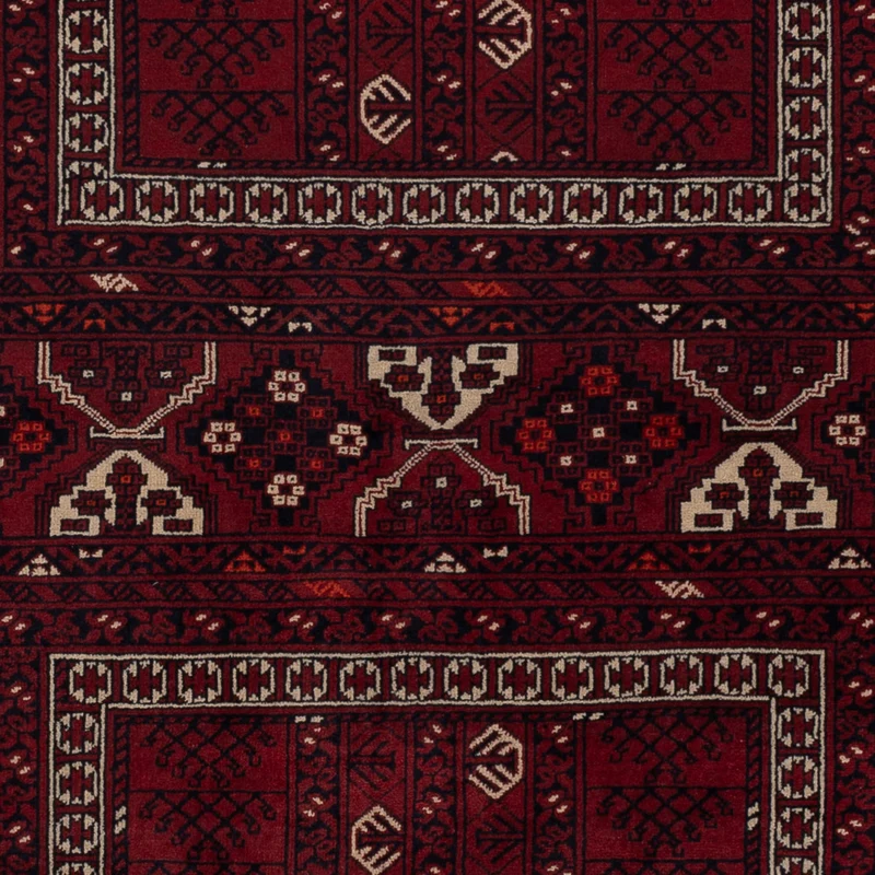 Afghan Teppich 153x242cm - Orientteppich - dunkelrot