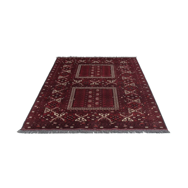 Afghan Teppich 153x242cm - Orientteppich - dunkelrot