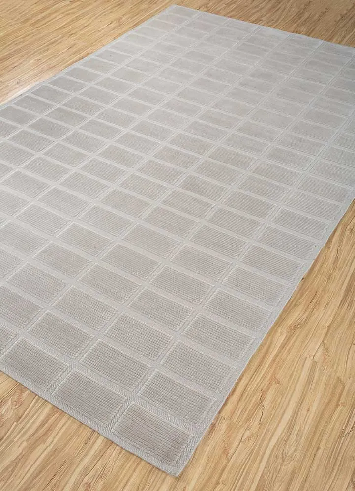 Wollteppich - 180 x 270 cm - grau