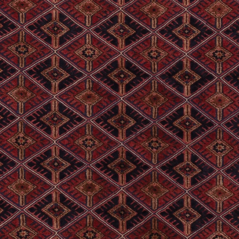 Kelim Afghan Teppich 159x196cm - dunkelrot