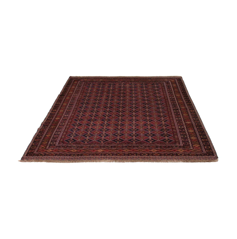 Kelim Afghan Teppich 159x196cm - dunkelrot