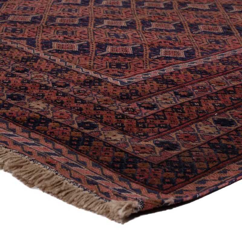 Kelim Afghan Teppich 161x197cm - dunkelrot