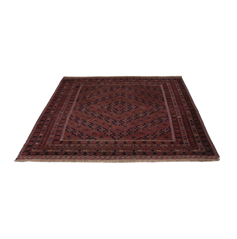 Kelim Afghan Teppich 161x197cm - dunkelrot
