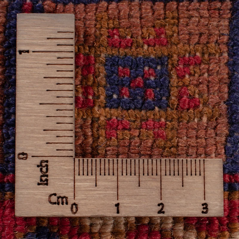 Kelim Afghan Teppich 158x197cm - dunkelrot