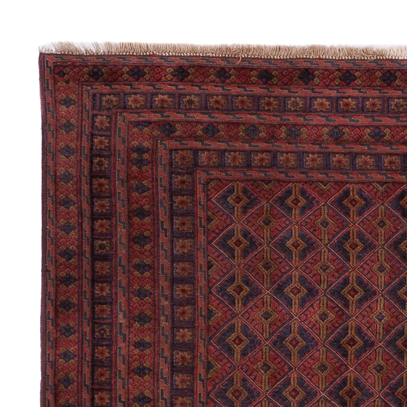 Kelim Afghan Teppich 155x205cm - dunkelrot