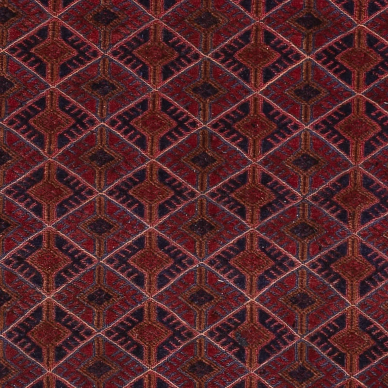 Kelim Afghan Teppich 160x194cm - dunkelrot