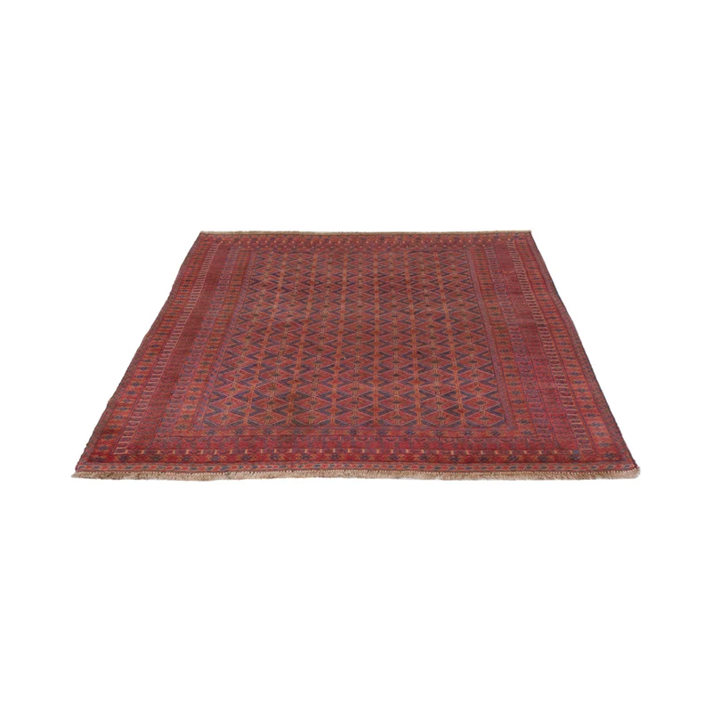 Kelim Afghan Teppich 160x194cm - dunkelrot