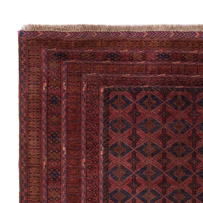 Kelim Afghan Teppich 155x205cm - dunkelrot