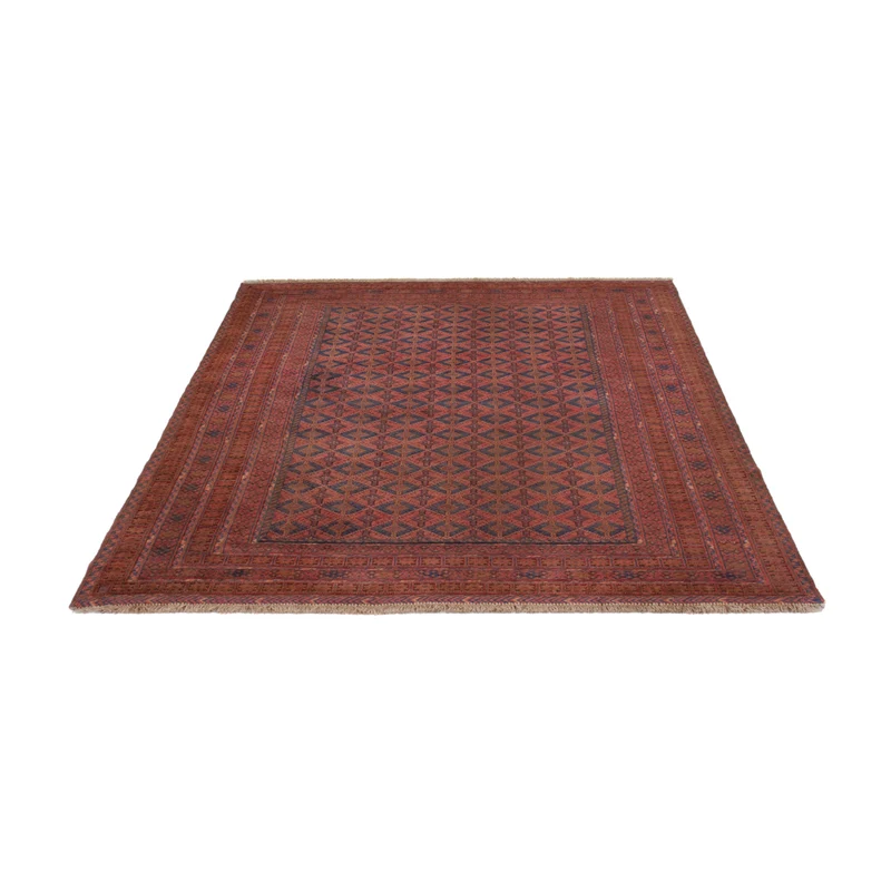 Kelim Afghan Teppich 155x205cm - dunkelrot