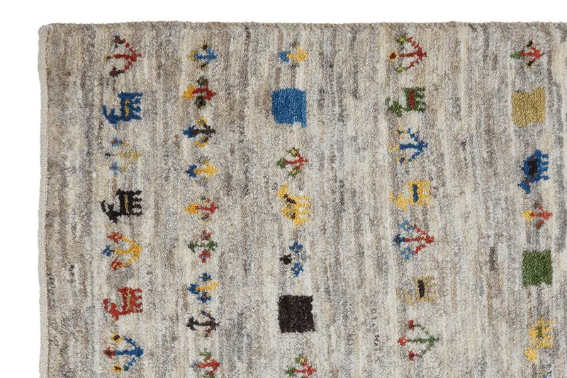 Gabbeh Sonnat · Handgeknüpft – Beige, 90x60 cm
