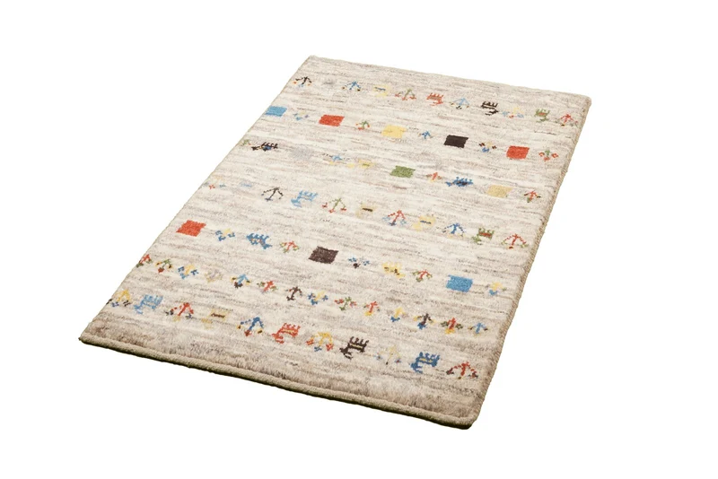Gabbeh Sonnat · Handgeknüpft – Beige, 90x60 cm
