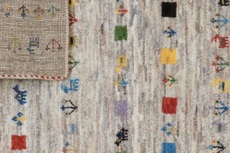 Gabbeh Sonnat · Handgeknüpft – Beige, 90x60 cm
