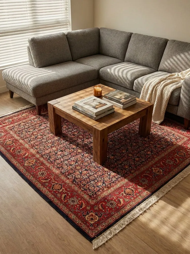Tabriz 40 Raj · Handgeknüpft – Blau, 200x197 cm