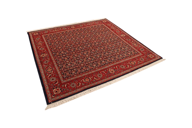 Tabriz 40 Raj · Handgeknüpft – Blau, 200x197 cm