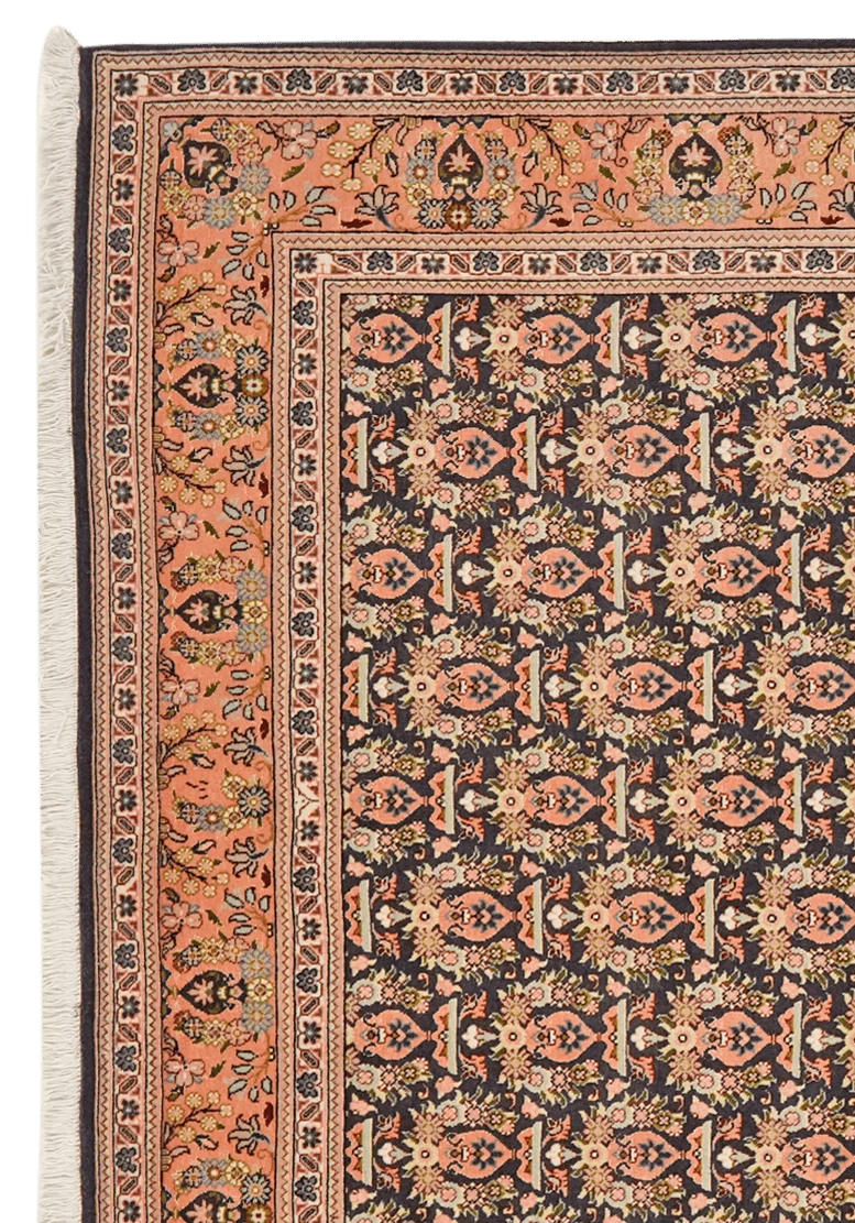 Tabriz 50 Raj · Handgeknüpft – Orange, 201x151 cm