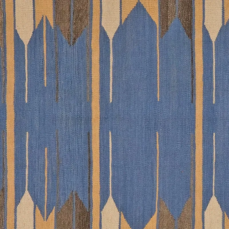 Kelim Gashgai · Handgewebt – Blau, 201x133 cm