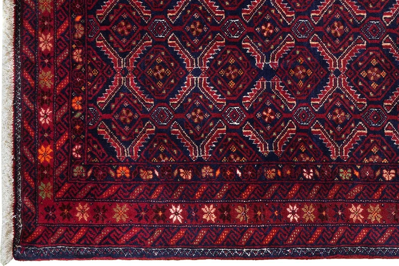 Belutch · Handgeknüpft – Blau, 177x94 cm