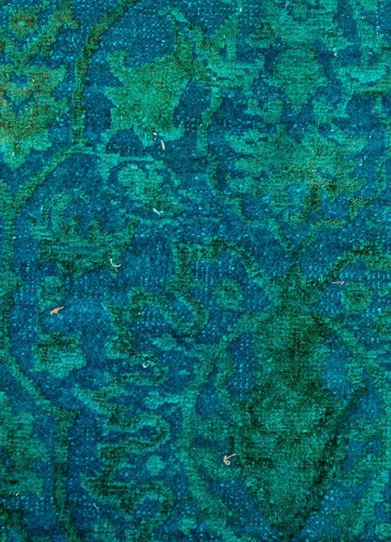 Wollteppich - 240 x 300 cm - petrolblau