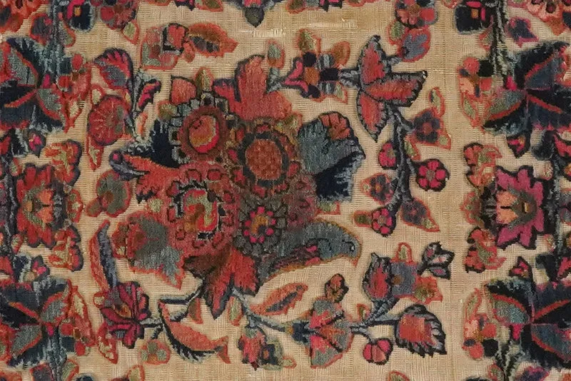 Kashan · Handgeknüpft – Beige, 54x54 cm