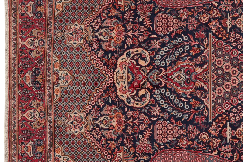 Kashan · Handgeknüpft – Blau, 205x137 cm