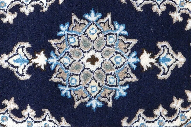 Nain 12La · Handgeknüpft – Blau, 60x39 cm
