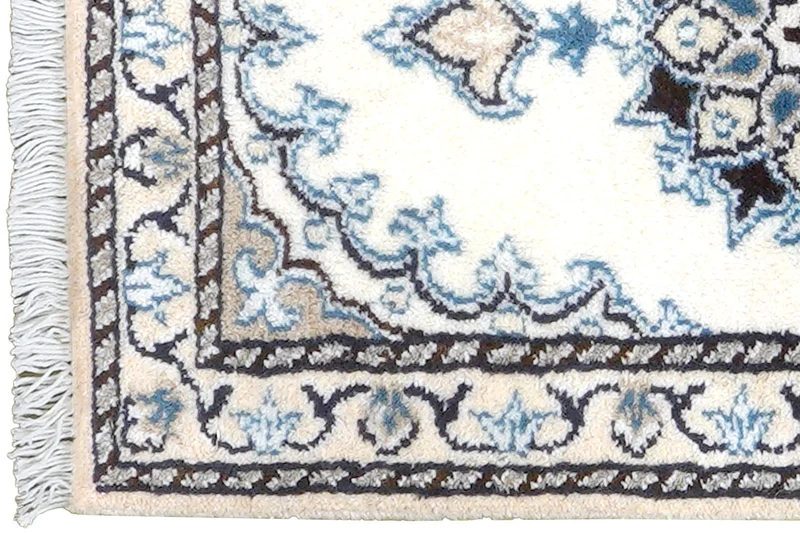 Nain 12La · Handgeknüpft – Beige, 64x39 cm