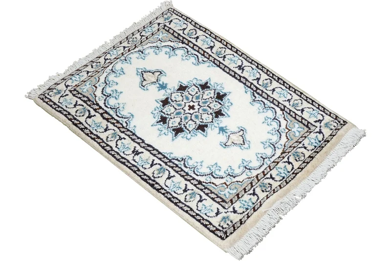 Nain 12La · Handgeknüpft – Beige, 64x39 cm