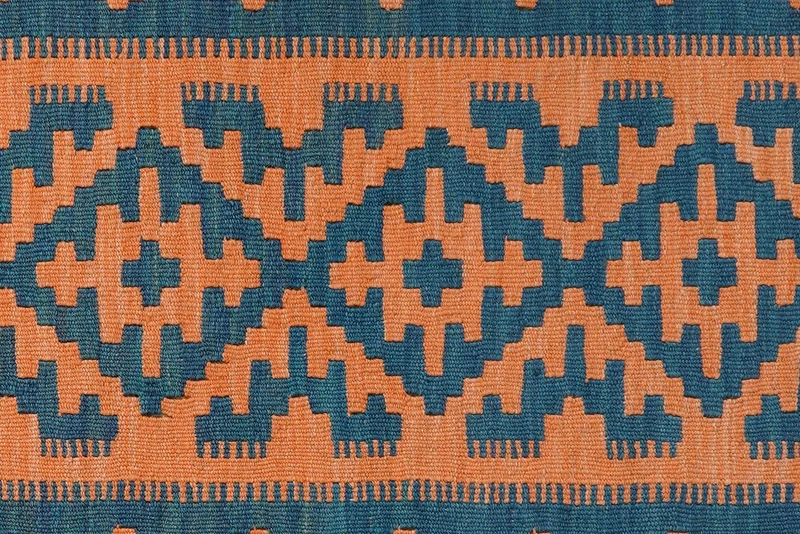 Kelim Gashgai · Handgewebt – Orange, 148x100 cm