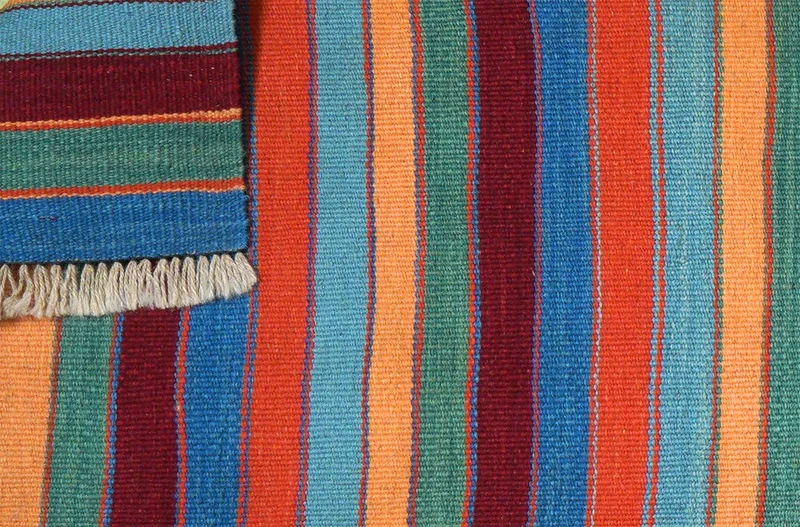 Kelim Gashgai · Handgewebt – Bunt, 194x62 cm