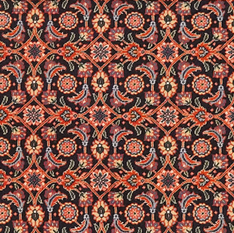 Tabriz 50 Raj · Handgeknüpft – Blau, 197x65 cm