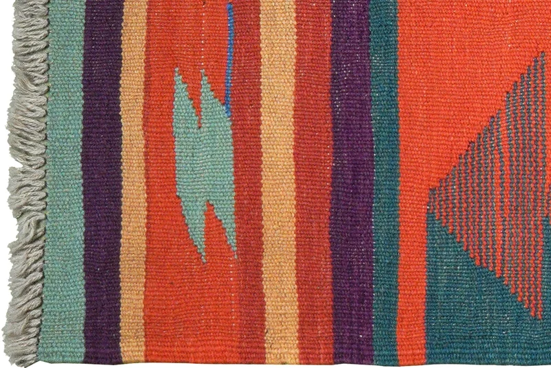 Kelim Gashgai · Handgewebt – Bunt, 191x67 cm