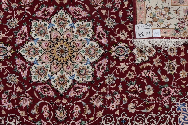 Isfahan · Handgeknüpft – Rot, 164x107 cm