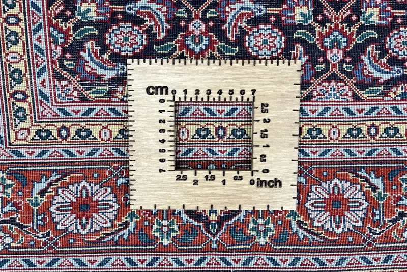 Tabriz 50 Raj · Handgeknüpft – Blau, 207x147 cm