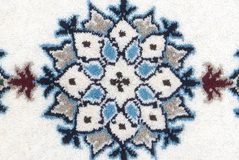 Nain 12La · Handgeknüpft – Beige, 65x39 cm