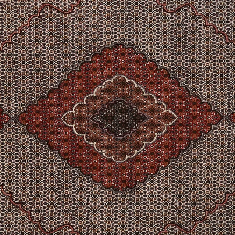 Tabriz 40 Raj · Handgeknüpft – Braun, 345x251 cm