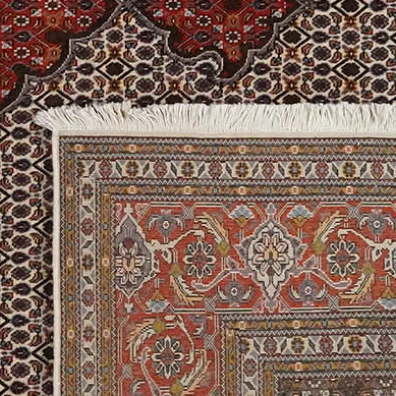 Tabriz 40 Raj · Handgeknüpft – Braun, 345x251 cm