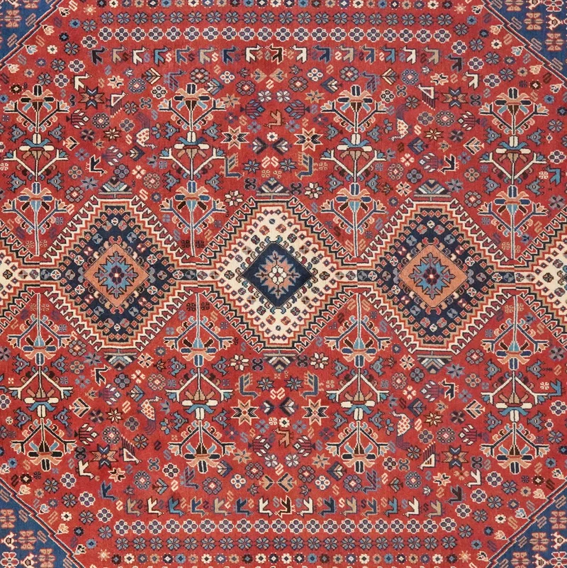 Yalameh · Handgeknüpft – Rot, 264x202 cm