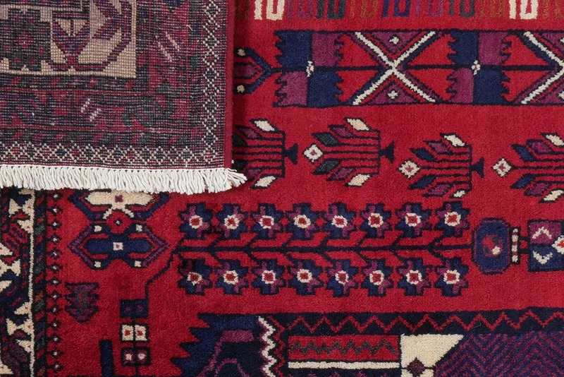Afshar · Handgeknüpft – Rot, 230x157 cm