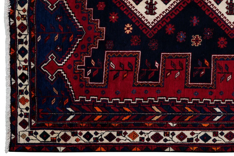 Afshar · Handgeknüpft – Rot, 228x165 cm