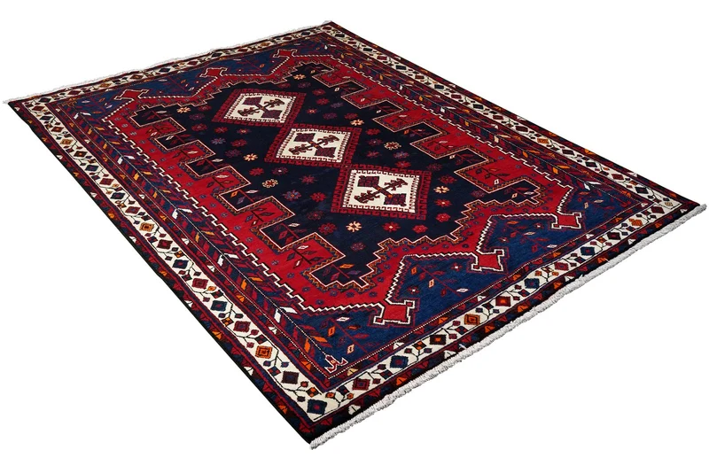 Afshar · Handgeknüpft – Rot, 228x165 cm