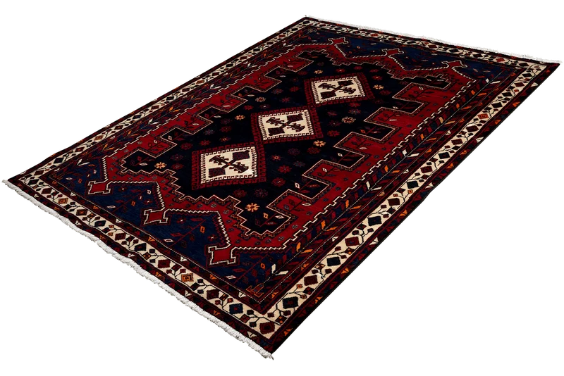 Afshar · Handgeknüpft – Rot, 228x165 cm