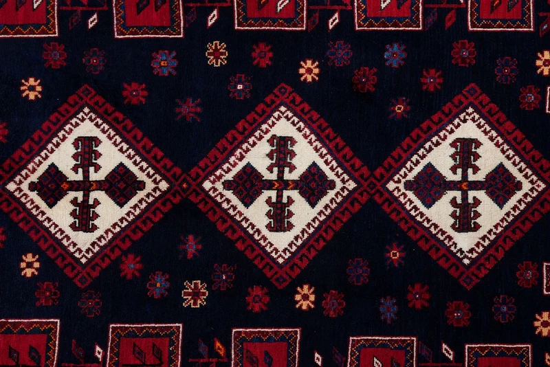 Afshar · Handgeknüpft – Rot, 228x165 cm