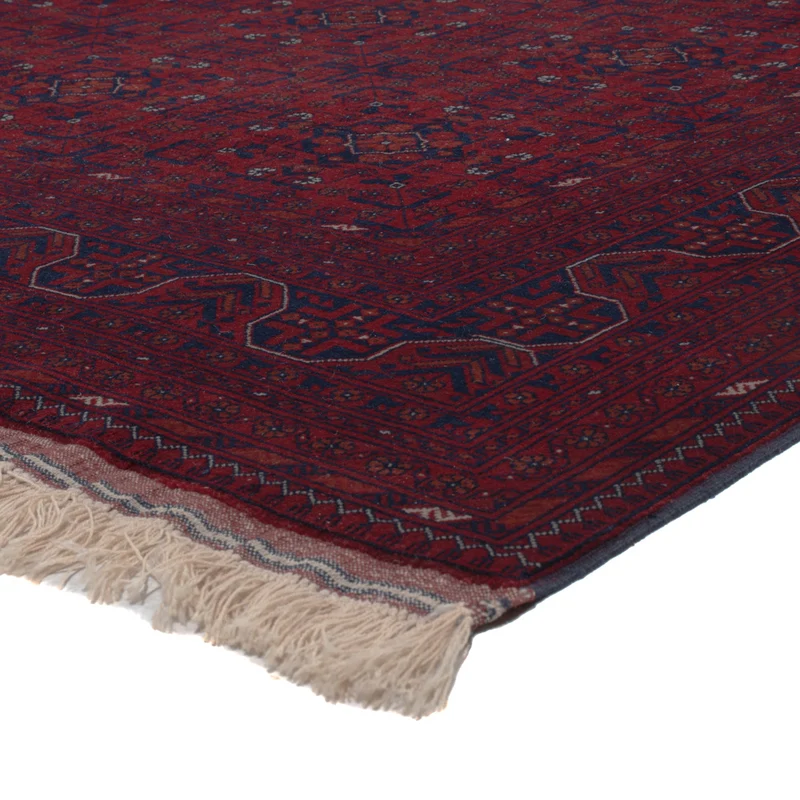Afghan Teppich 199x298cm - Orientteppich - dunkelrot