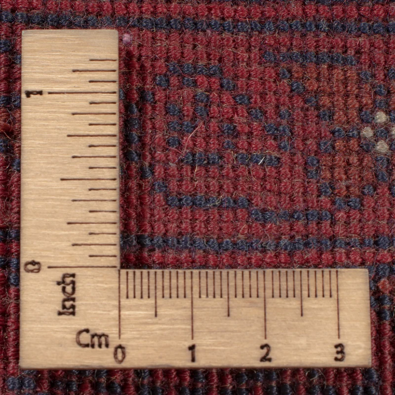 Afghan Teppich 196x283cm - Orientteppich - dunkelrot