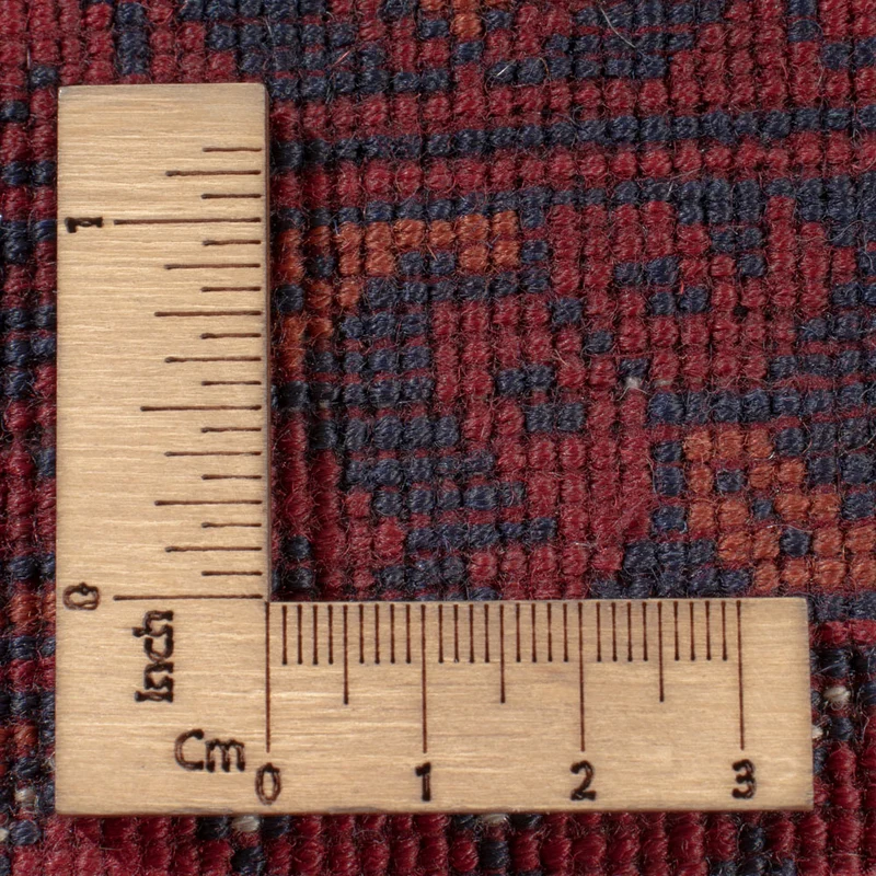 Afghan Teppich 199x281cm - Orientteppich - dunkelrot