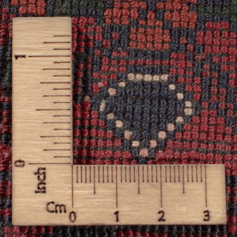 Afghan Teppich 195x285cm - Orientteppich - dunkelrot